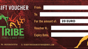20 euro Gift voucher, from Tribe Fitness and Dance, Dublin